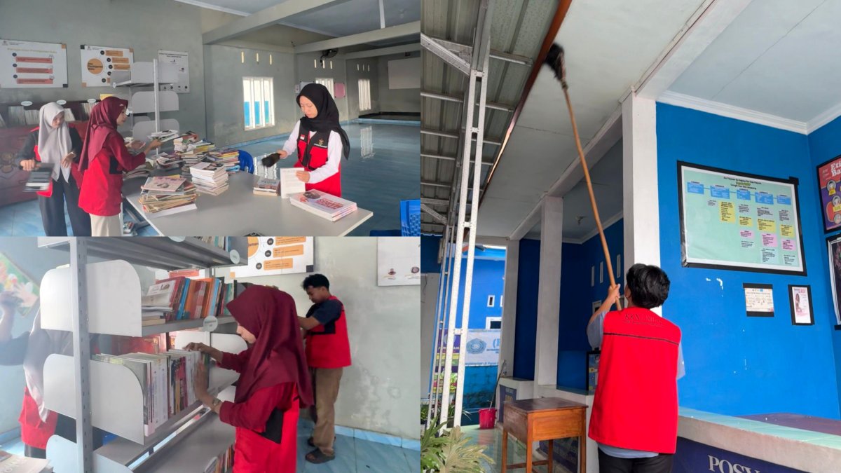 Mahasiswa KKN Gelar Kerja Bakti Bersama di Kantor Desa Lekopancing